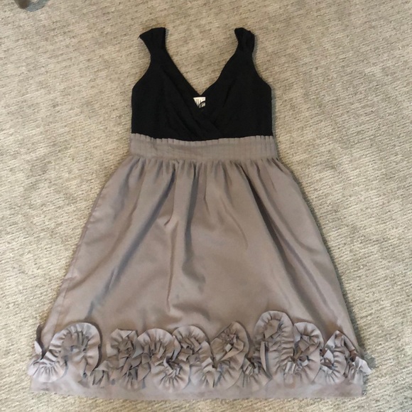 Black & Gray Cocktail Dress - Picture 2 of 2